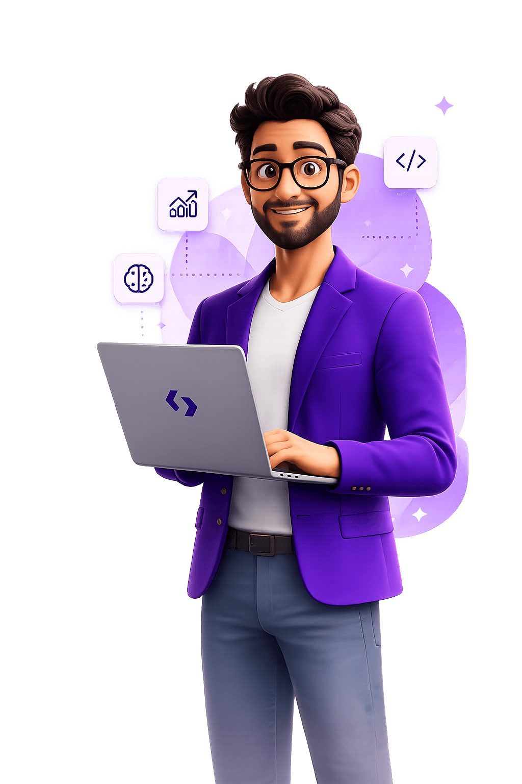 CodeSwipe IT Solutions โ 3D Developer Character